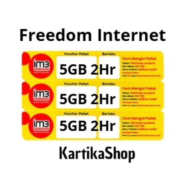 Voucher Indosat 5gb (6gb 2Hari) - Jabodetabek Sukabumi.