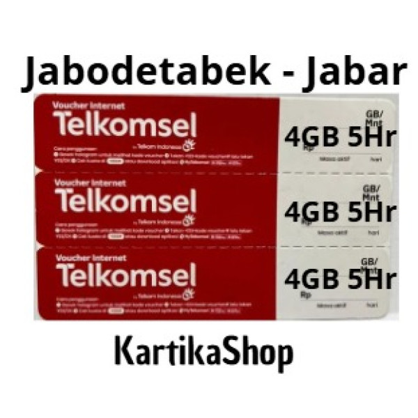 Voucher Telkomsel 4gb 5Hari - Jabodetabek