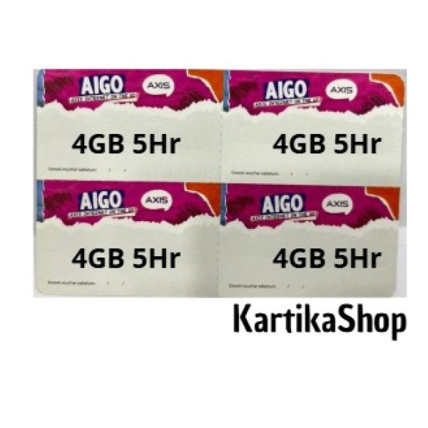 Voucher Axis 4gb 5Hari + Lokal