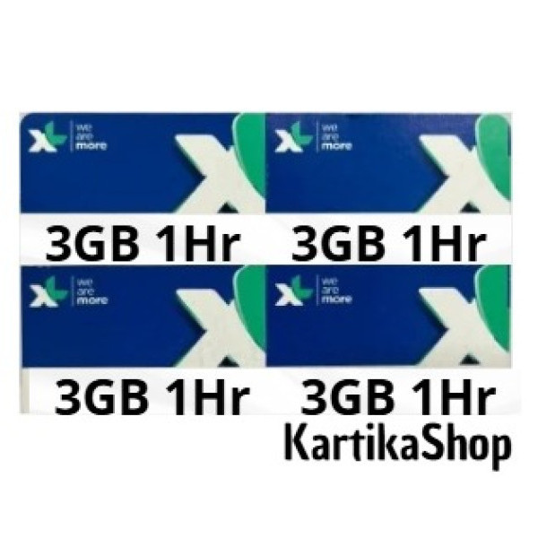 Voucher XL 3gb 1Hr